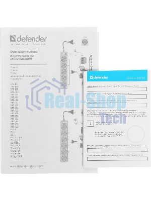 Сетевой фильтр Defender 5M DFS 755 5OUTL.