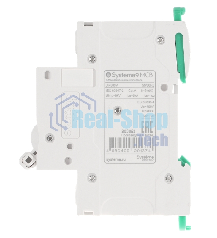 Автоматический выключатель Systeme Electric S9F22225 Systeme9 C 25A 2P 6kA 400В