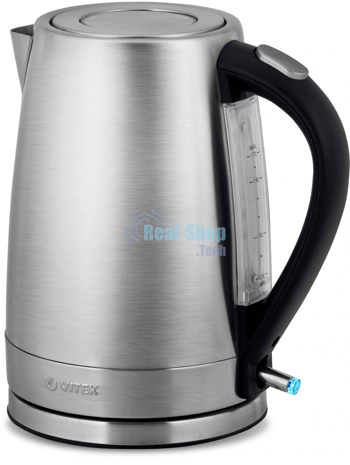 Чайник электрический Vitek VT-7000 1.7 л, 2200 Вт, серебристый (корпус: металл)
