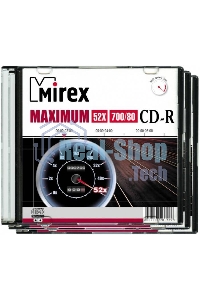 Диск CD-R Mirex 700 Mb, 52х, Maximum, Slim Case (1), (1/200)