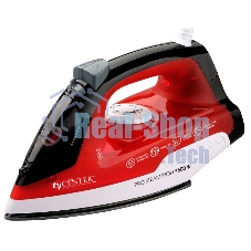 Утюг Centek CT-2347 RED 1800Вт, антипригар. подошва, паровой удар, самоочистка, 200мл