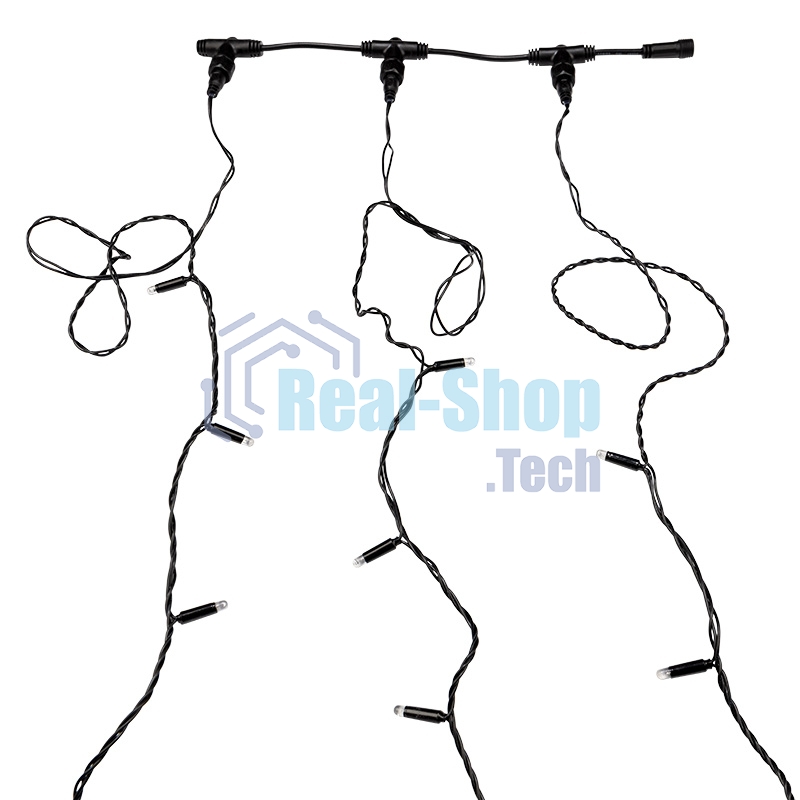 Гирлянда Neon-night LED ClipLight 24V, 3 нити по 10 метров, цвет диодов мульти