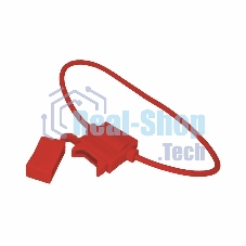 Держатель предохранителя Rexant типа Cтандарт прямоугольный красный