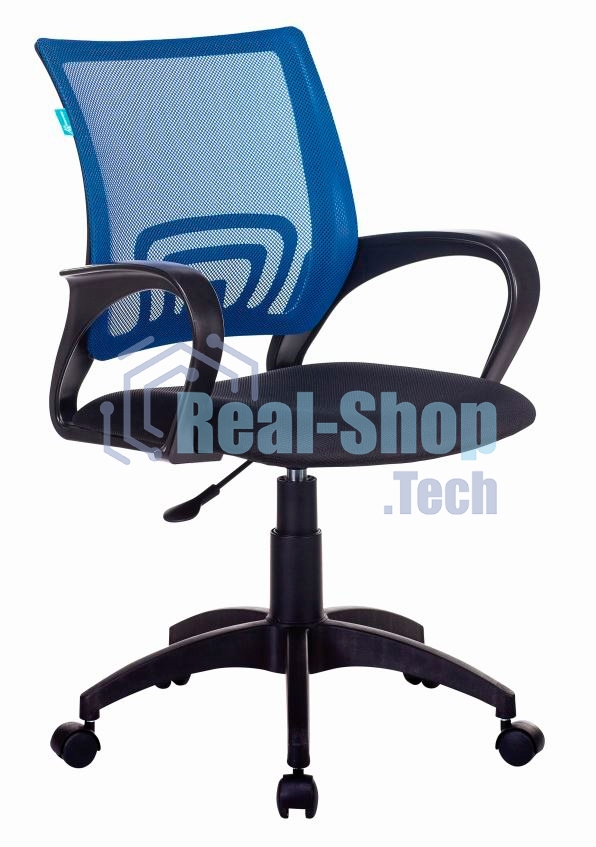 Кресло компьютерное Бюрократ CH-695NLT синий TW-05 сиденье черный TW-11, сетка/ткань, крестовина пластик