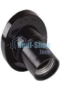 Патрон угловой настенный карболитовый IEK EPK13-04-02-K01 Пкб27-04-К31 Е27, черный, индивидуальный пакет