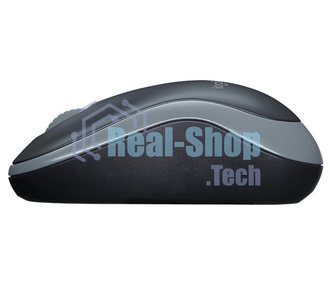 Мышь беспроводная Logitech M185 серый/черный, 1000 dpi, радиоканал, USB, кнопки - 3