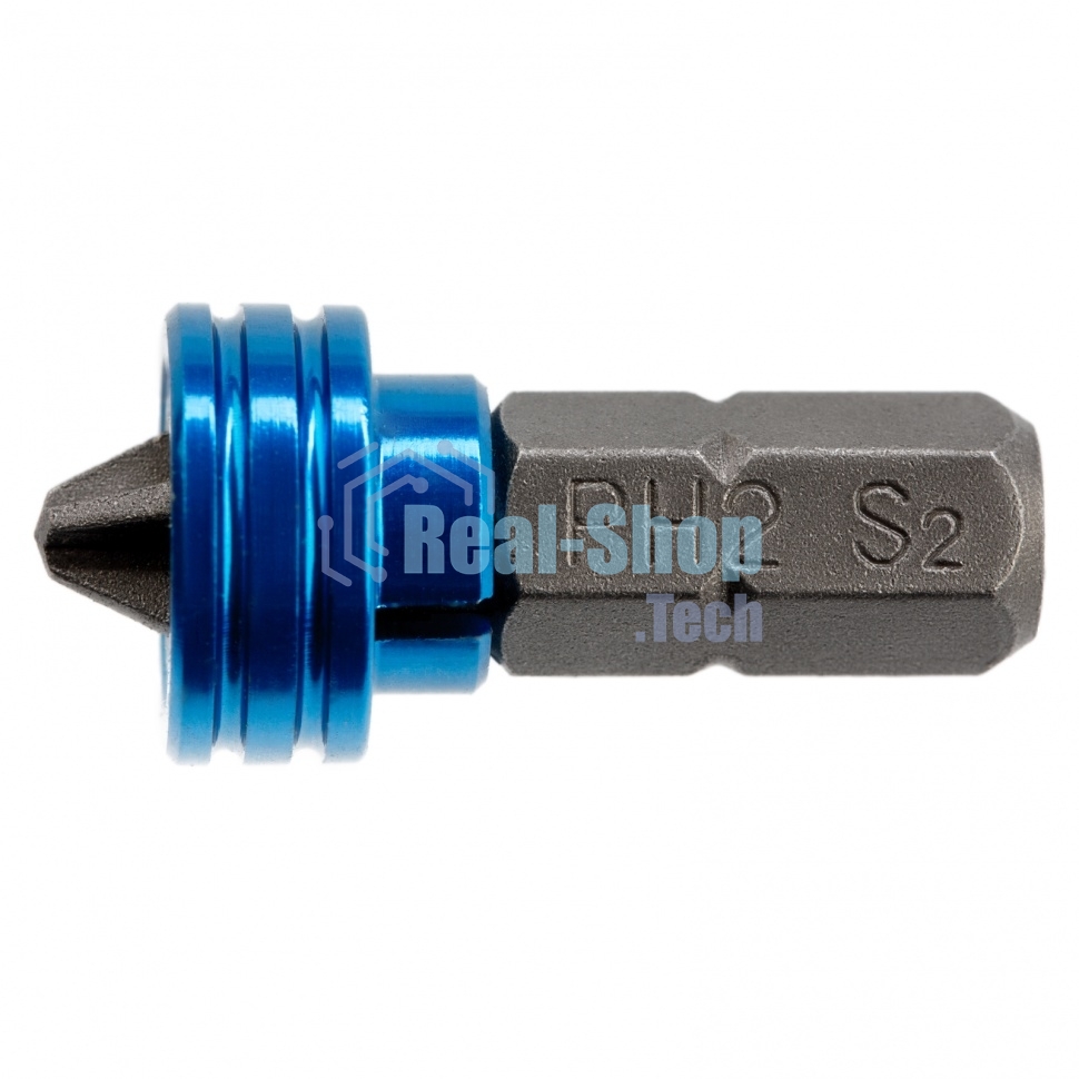 Бита Gross PH2x25 мм с ограничителем и магнитом, для ГКЛ, S2