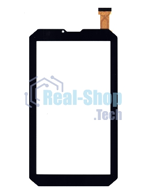 Сенсорное стекло (тачскрин) для Prestigio Muze 4667 3G, черное