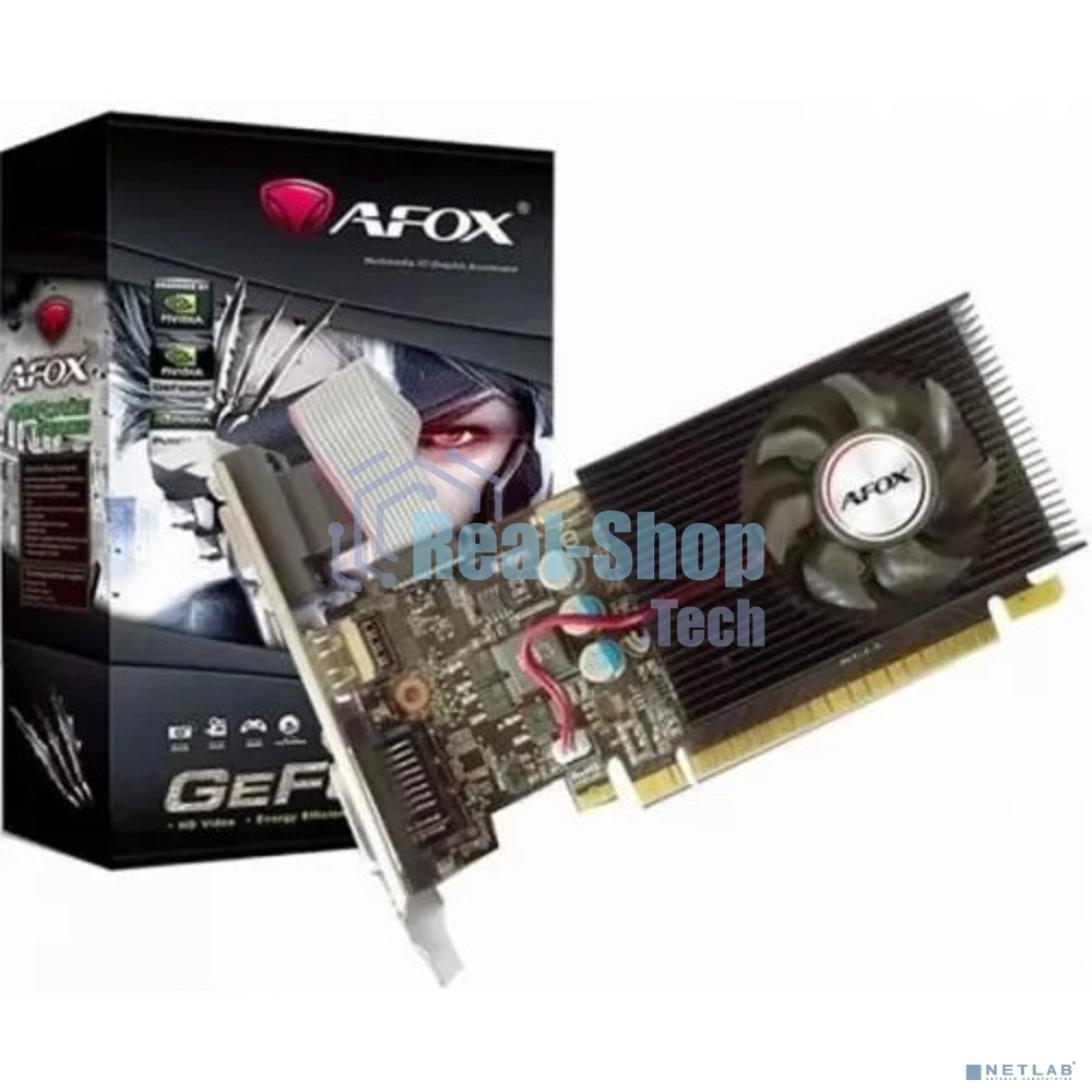 Видеокарта AFOX GT730 DDR3 4G 128Bit, LP Single fan, RTL (AF730-4096D3L6) RTL