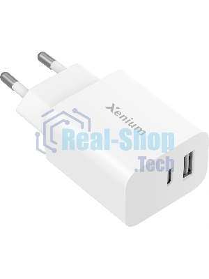 Сетевое зарядное устройство Xenium X302 30W 3A (PD+QC) (CCX3020W/00)