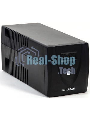 Источник бесперебойного питания RAPAN-UPS 1000 220В 1000ВА/600Вт меандр с АКБ 2х7А·ч интерактивный RAPAN-UPS 1000 power supply 220V 1000VA/600W meander with battery 2x7Ah interactive