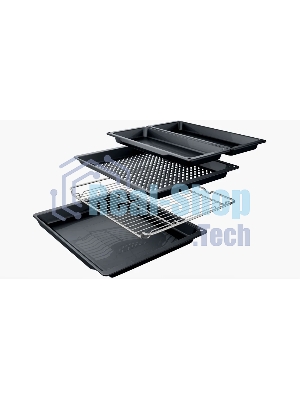 Электрический духовой шкаф Bosch HJG852YB0T Serie 6, 60 см, 66 л, черный,сенсорное управление, 8 режимов+AutoPilot 30(30 автоматических программ), LCD-дисплей, галогенное освещение, самоочистка EcoClean,Soft Open and Soft Close door,телескопические направляющие на 2 уровнях