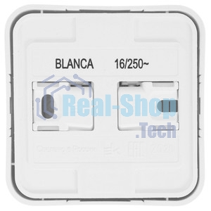 Розетка ОП Blanca 16А 250В без шторок без заземл. изол. пласт. бел. SchE BLNRA000111