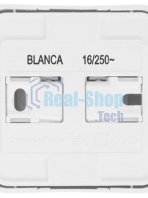 Розетка ОП Blanca 16А 250В без шторок без заземл. изол. пласт. бел. SchE BLNRA000111