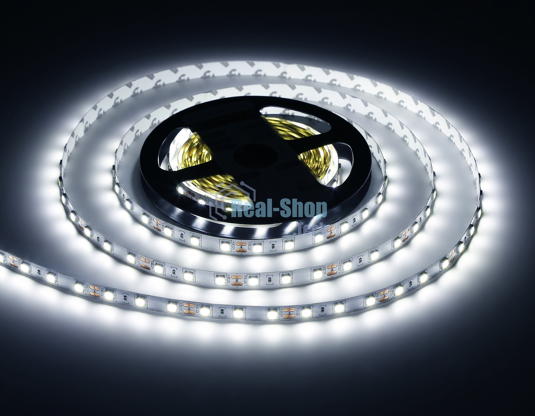 Светодиодная лента Ambrella light GS2003 5050 60Led/ 14.4W m/ 12V IP20 6500K/ 5000*10*1.87mm (2 конт.)