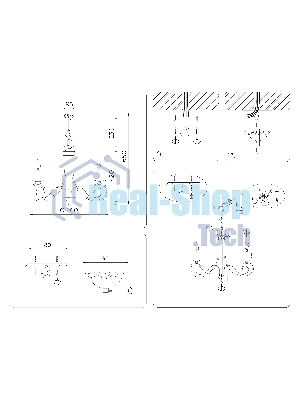 Светильник Ambrella light TR9606/3 BK черный E14/3 max 40W D560*650