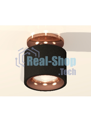 Светильник Ambrella Light XS7511141 SBK/PPG черный песок/золото розовое полированное MR16 GU5.3 (N7930, C7511, N7015)