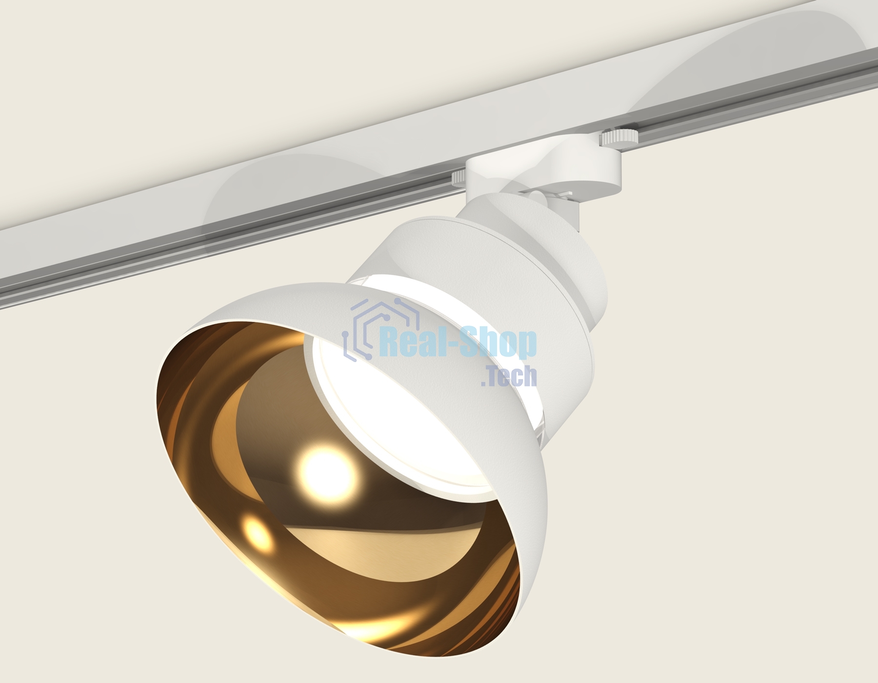 Светильник Ambrella light XT8101201SWH/PYG/CL белый песок/золото желтое полированное/прозрачный GX53