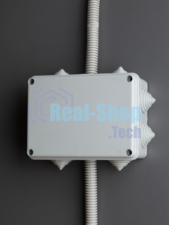 Коробка КМ41241 распаячная IEK UKO10-150-110-070-K41-44 для о/п 150х110х70 мм IP44 (RAL7035, 10 гермовводов)