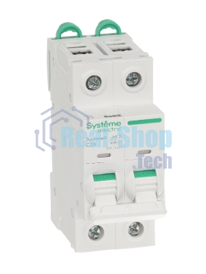 Автоматический выключатель Systeme Electric S9F22225 Systeme9 C 25A 2P 6kA 400В