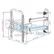 Кронштейн для телевизора Kromax PIXIS-XS черный 22