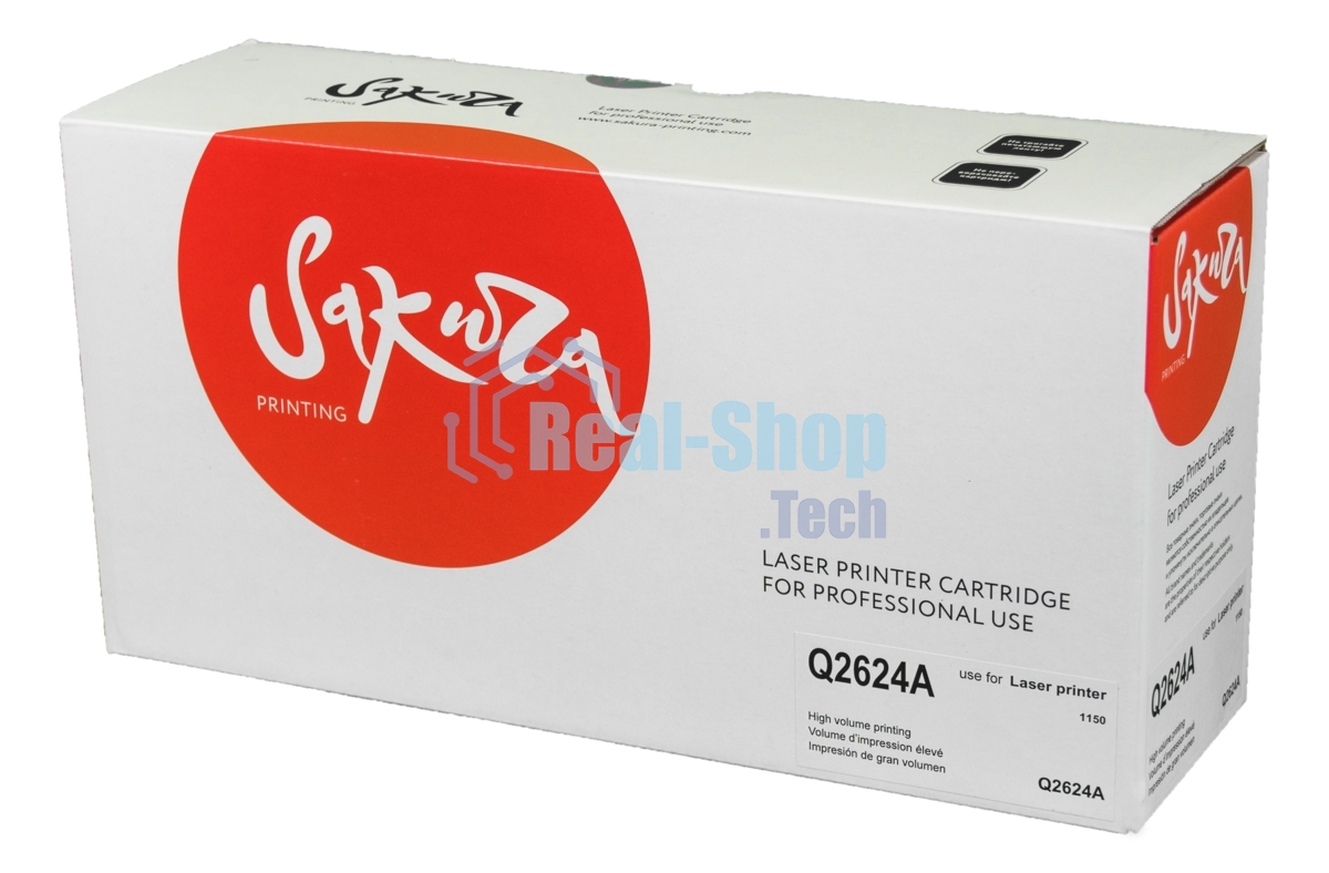 Картридж лазерный Sakura Q2624A для HP LaserJet 1150, черный, 2500 к.