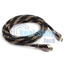 Кабель Cablexpert HDMI CCP-HDMI8К-2.5M, 19M/19M, v2.1, 8К, медь, позол.разъемы, экран, оплетка, 2.5м, черный, пакет