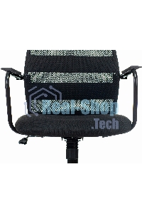 Кресло компьютерное Бюрократ KB-5M TW-01 3C11 черный, сетка/ткань, с подголов. крестовина металл черный