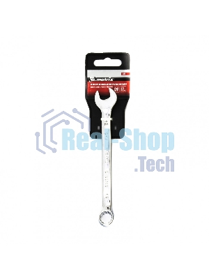 Ключ комбинированный Matrix, 12 мм, CrV, полированный хром