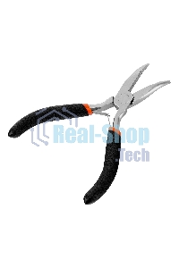 Длинногубцы Sparta Mini, 130 мм, никелированные, изогнутые, авторазжим