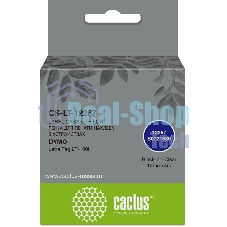 Картридж ленточный Cactus CS-LT-12267 черный шрифт, прозрачный фон (12 мм, 4 м) для Dymo Letra Tag LT-100H