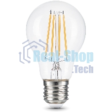 Лампа cветодиодная Gauss Filament А60 12W 1250lm 4100К Е27 LED 1/10/40