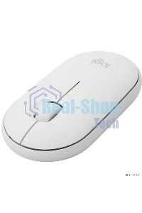 Мышь беспроводная Logitech Pebble M350 белый, 1000 dpi, радиоканал, Bluetooth, USB, кнопки - 3