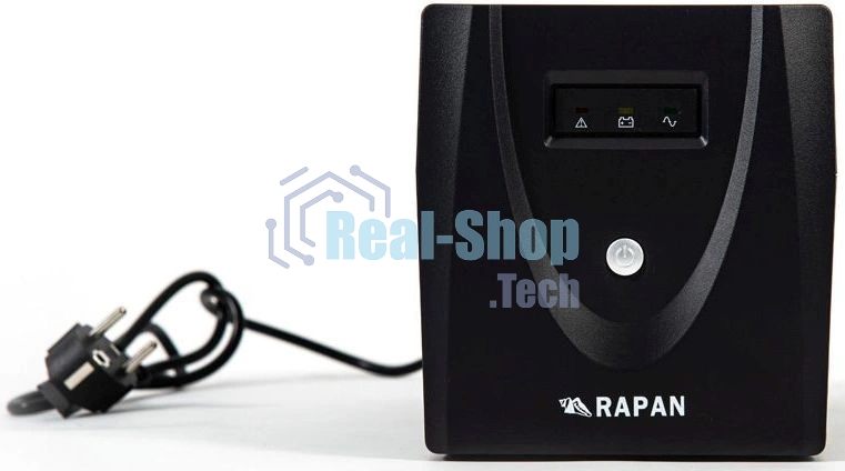 Источник бесперебойного питания RAPAN-UPS 1000 220В 1000ВА/600Вт меандр с АКБ 2х7А·ч интерактивный RAPAN-UPS 1000 power supply 220V 1000VA/600W meander with battery 2x7Ah interactive