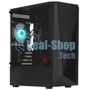 Компьютерный корпус Bloody BD-CC102F черный без БП mATX 2x120мм 2xUSB 2.0 1xUSB 3.0 audio bott PSU
