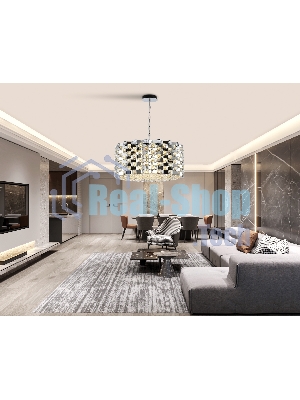 Люстра Ambrella light LH41006/18 CH/CL хром/прозрачный E14*18 max 40W D700*320