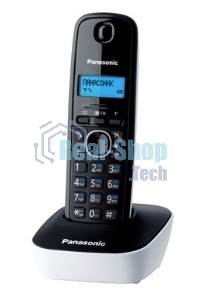 Телефон беспроводной (DECT) Panasonic KX-TG1611RUW (белый) АОН, Caller ID,12 мелодий звонка,подсветка дисплея,поиск трубки