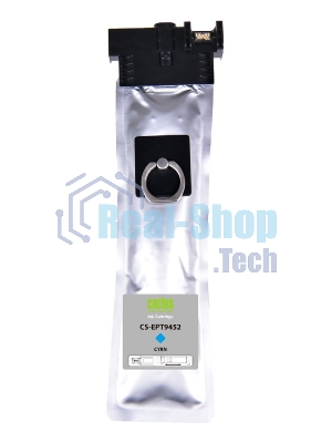 Картридж струйный Cactus CS-EPT9452 (T9452) голубой пигментный (66 мл) для Epson WF-C5290DW/C5790DW