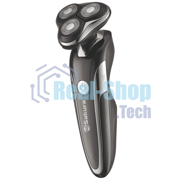 Электробритва Sakura SA-5425BK 3гол триммер влаж.бритье
