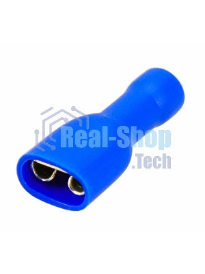 Клемма плоская Rexant полностью изолированная гнездо 6.6 мм 1.5-2.5 мм² (РППи-м 2.5-(6.3))