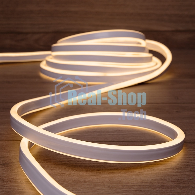 Гибкий неон Neon-night LED SMD 8х16 мм, двухсторонний, теплый белый, 120 LED/м, 5 м