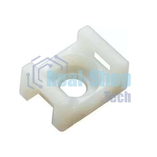 Площадка для крепления стяжки Rexant (ПС-2) 22x16 мм, белая, упаковка 100 шт.