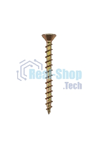 Саморез оконный Kranz острый, 4.1х40, желтый цинк, короб (500 шт./уп.)