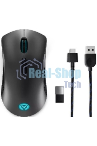Мышь беспроводная/проводная Lenovo Legion M600 черный, 16000 dpi, радиоканал, Bluetooth, USB, кнопки - 9