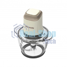 Измельчитель Willmark WMC-5288 (400Вт., стекл. чаша 1,2л., двойн. лезвия., рез. основание) (Кремовый