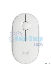 Мышь беспроводная Logitech Pebble M350 белый, 1000 dpi, радиоканал, Bluetooth, USB, кнопки - 3