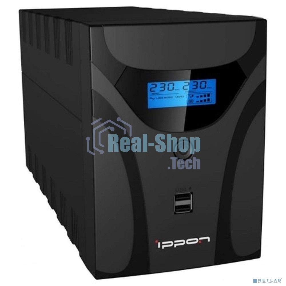 Источник бесперебойного питания Ippon Smart Power Pro II Euro 1200 / 1200 ВА / 720 Вт / 4 x CEE 7 (евророзетка)