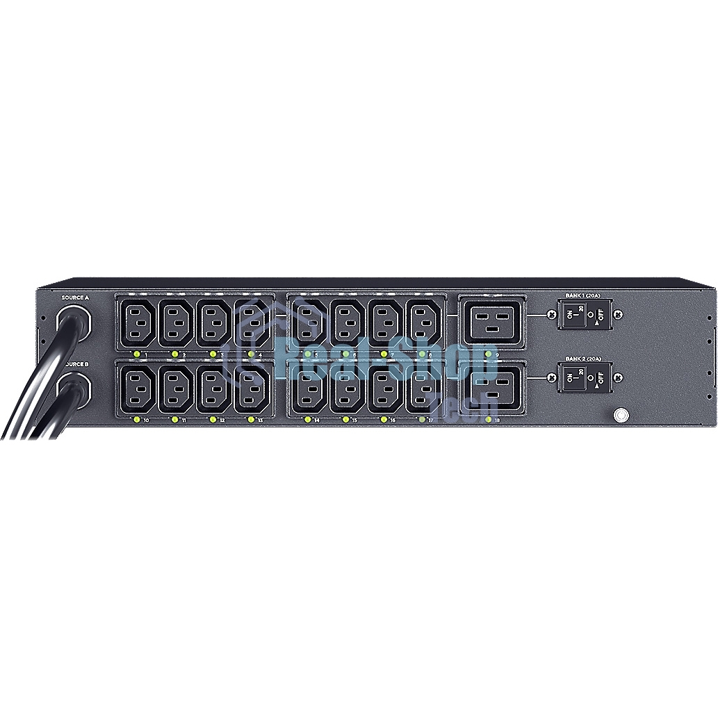 Блок распределения питания ATS CyberPower PDU44302 2U type, 32Amp, plug IEC 309 32A, (16) IEC 320 C13 (2) IEC 320 C19