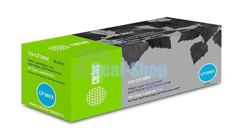 Картридж лазерный Cactus CS-CF380X черный (4400 стр.) для HP LaserJet Pro M476dn/M476nw/M476dw