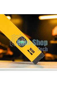 Уровень алюминиевый Denzel, магнит., фрезерованный, 3 глазка (1 зеркал.), 0,5 мм/м, 1000 мм